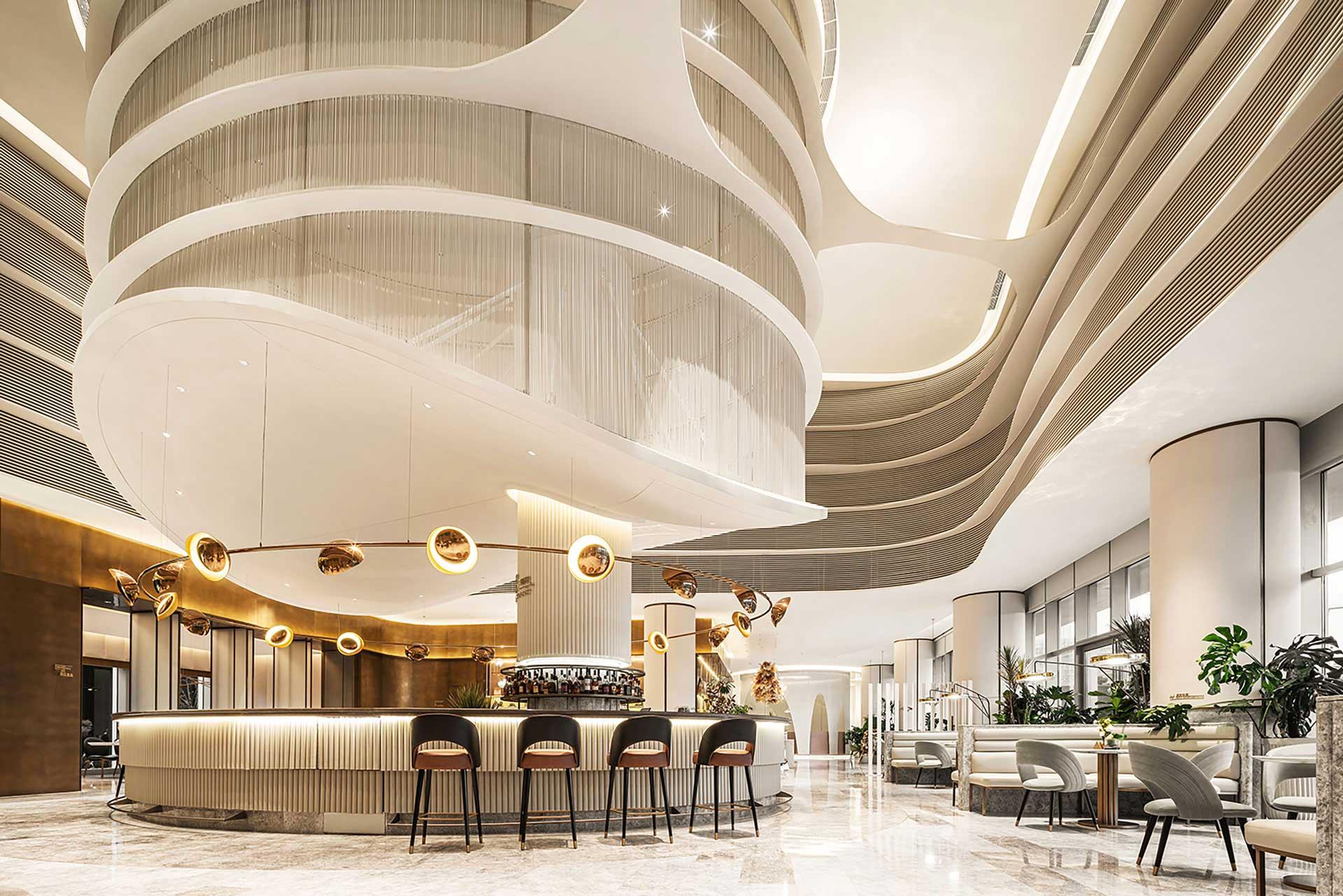 Modern retail storefront with contemporary design